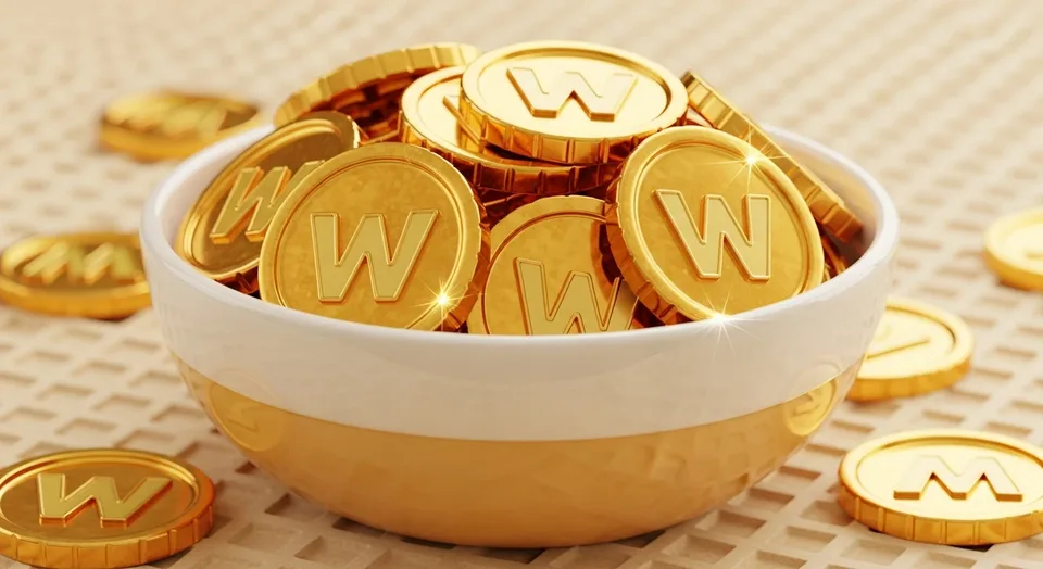 Waffle Coins illustration
